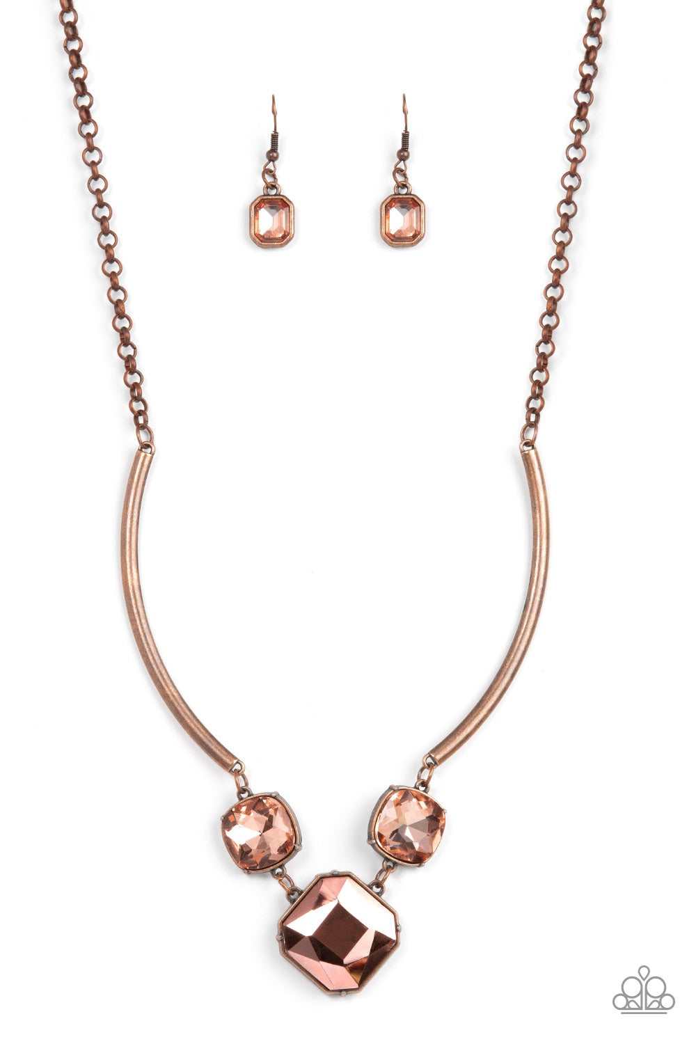 A Finishing Touch Jewelry Paparazzi Divine Iridescence - Copper Necklace